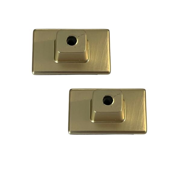 Modern Square Gold and Pewter Cabinet Pulls 20 Count Knobs - Picture 6 of 9